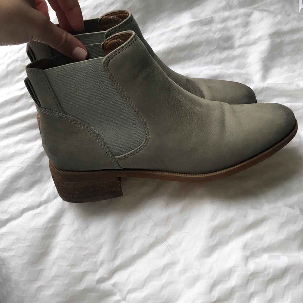 Gray booties